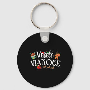 Veselé Vianoce Slovak Merry Christmas Vesele Viano Schlüsselanhänger