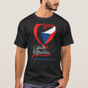 Veseli Nad Moravou Tschechische Republik Herzenfla T-Shirt