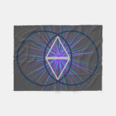 Vesica Pisces with Starburst Fleece Blanket (Vorderseite (Horizontal))