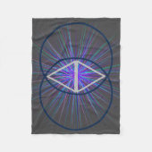 Vesica Pisces with Starburst Fleece Blanket (Vorderseite)