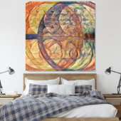 Vesica Piscis 369 | RYB, Red Yellow Blue Leinwanddruck (Insitu (Schlafzimmer))