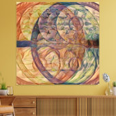 Vesica Piscis 369 | RYB, Red Yellow Blue Leinwanddruck (Insitu (Wohnzimmer))