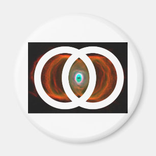 Vesica Piscis Hourglass-Nebelfleck Magnet