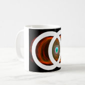 Vesica Piscis Stundenglas-Nebel Kaffeetasse (Vorderseite Links)