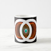 Vesica Piscis Stundenglas-Nebel Kaffeetasse (Mittel)