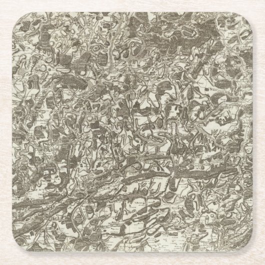 Vesoul Rechteckiger Pappuntersetzer (Vorderseite)