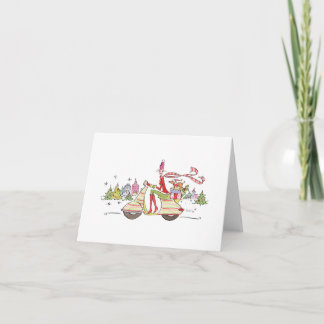 Vespa Holiday / Lulu Notes 5.6 x 4 note card