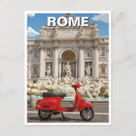 Vespa in Rom, Italien Postkarte