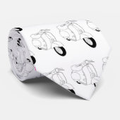 VESPA-LINIE KUNST (Krawatte) Krawatte (Gerollt)