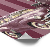 Vespa Oldtimer-Wandkunst Poster (Ecke)