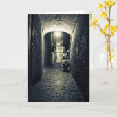 Vespa-Roller in Italien Karte (Gelbe Blume)