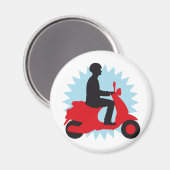 Vespa scooter magnet (Vorderseite/Rückseite)