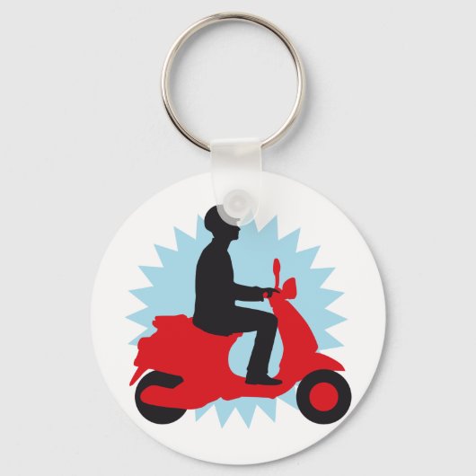 Vespa Scooter Schlüsselanhänger (Vorderseite)
