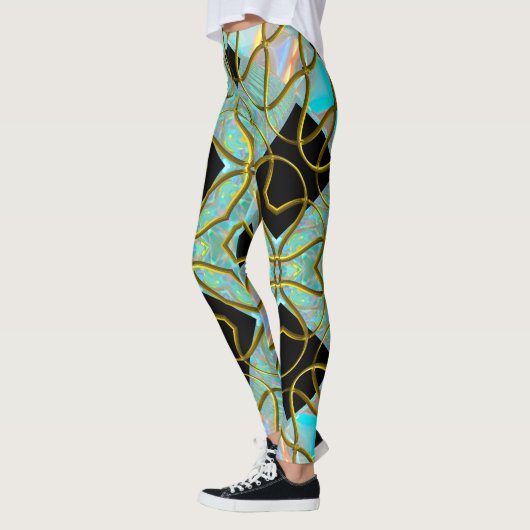 Vespadash Modern fun Workout Leggings (Links)