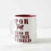 Vespasians 2. römische zweifarbige tasse (Vorderseite Links)