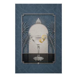 Vesper Art Deco Poster Bar Kunst
