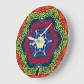 Vesper Kaleidoskop Große Wanduhr (Winkel)