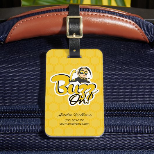 Vesperia | Buzz On! Gepäckanhänger (Vorderseite Insitu 2)