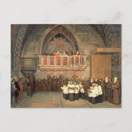 Vespers in der Kirche Saint Francis Postkarte (Vorderseite)