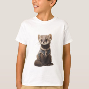 Vest-Marten-Kinder mit Knöpfen T-Shirt