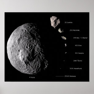 Vesta und Asteroid Gallery Poster