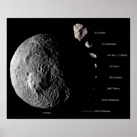 Vesta und Asteroid Gallery Poster (Vorne)