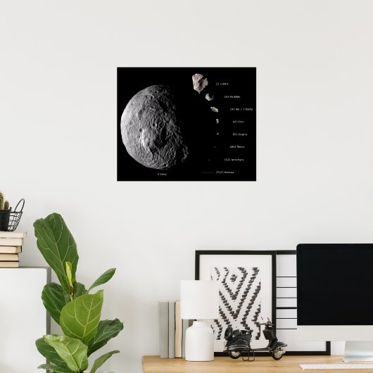 Vesta und Asteroid Gallery Poster (Heimbüro)