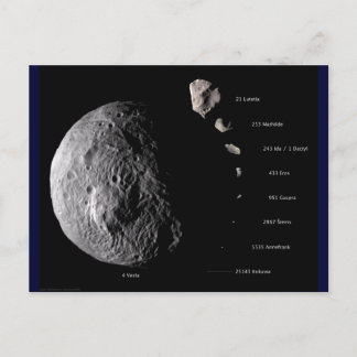 Vesta und Asteroid Gallery Postkarte