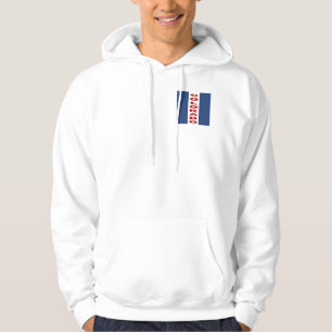 VESTE A CAPUCHE BLANCHE DESIGN COLORADO USA HOODIE