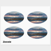 Vesteralen Norwegen Souvenir Ovaler Aufkleber (Blatt)