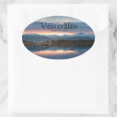 Vesteralen Norwegen Souvenir Ovaler Aufkleber (Tasche)