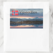 Vesteralen Norwegen Souvenir Rechteckiger Aufkleber (Tasche)