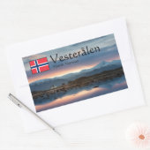 Vesteralen Norwegen Souvenir Rechteckiger Aufkleber (Umschlag)