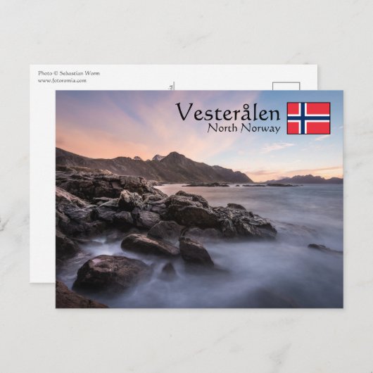 Vesterinseln Norwegen Postkarte (Vorne/Hinten)