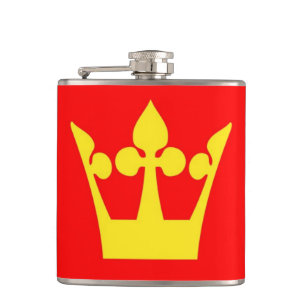 Vestfold Flaggennorwegen-Regionskrone Flachmann