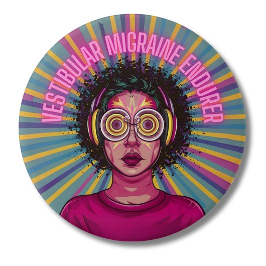 Vestibuläre Migräne Endurer Chronische Erkrankung Button