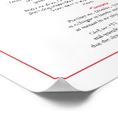 Vesting Prayers for Altar Servers (Alb) Poster (Ecke)