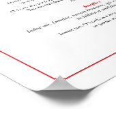 Vesting Prayers for Altar Servers (Cassock) Poster (Ecke)