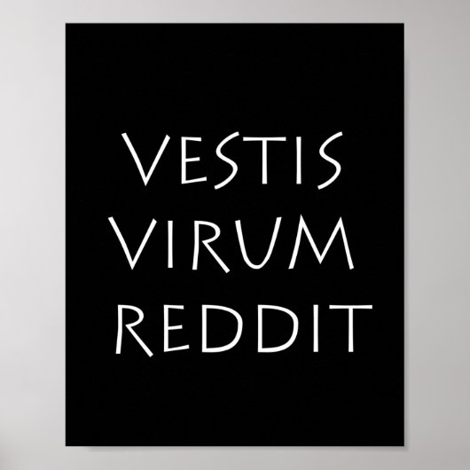 Vestis virum reddit poster (Vorne)
