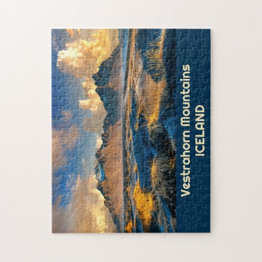 Vestrahorn-Gebirge mit benutzerdefiniertem Text, I Puzzle (Vertikal)