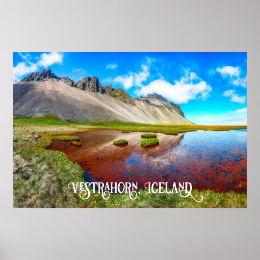 Vestrahorn Mountains, Island Poster (Vorne)