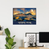 Vestrahorn Mountains, Island Poster (Heimbüro)