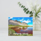 Vestrahorn Mountains, Island Postkarte (Stehend Vorderseite)