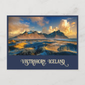 Vestrahorn Mountains, Island Postkarte (Vorderseite)