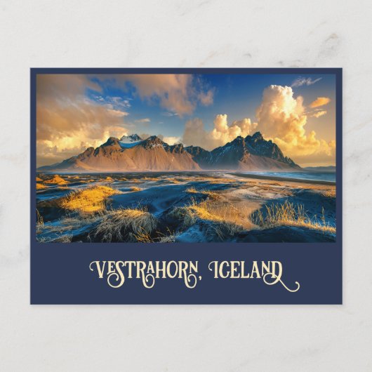 Vestrahorn Mountains, Island Postkarte (Vorderseite)