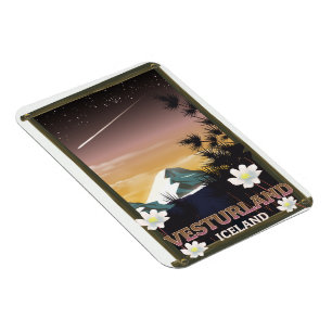Vesturland Island Reiseplakat Magnet