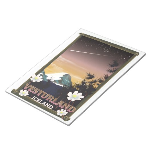 Vesturland Island Reiseplakat Notizblock (angewinkelt)