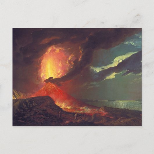 Vesuv in Eruption Postkarte (Vorderseite)