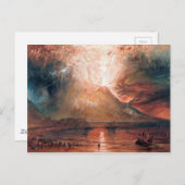 Vesuv in Eruption von J. W. Turner (1820) Postkarte (Vorne/Hinten)