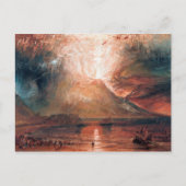 Vesuv in Eruption von J. W. Turner (1820) Postkarte (Vorderseite)